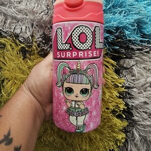 LOL Surprise Pink Water Bottle